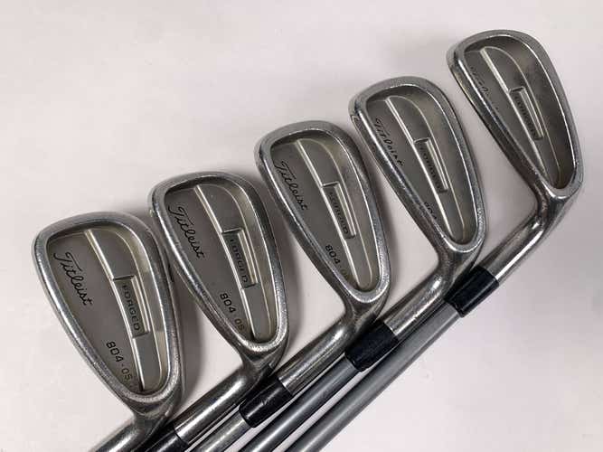 Titleist 804 OS Iron Set 5-PW 3980 Stiff Graphite Mens RH +1"