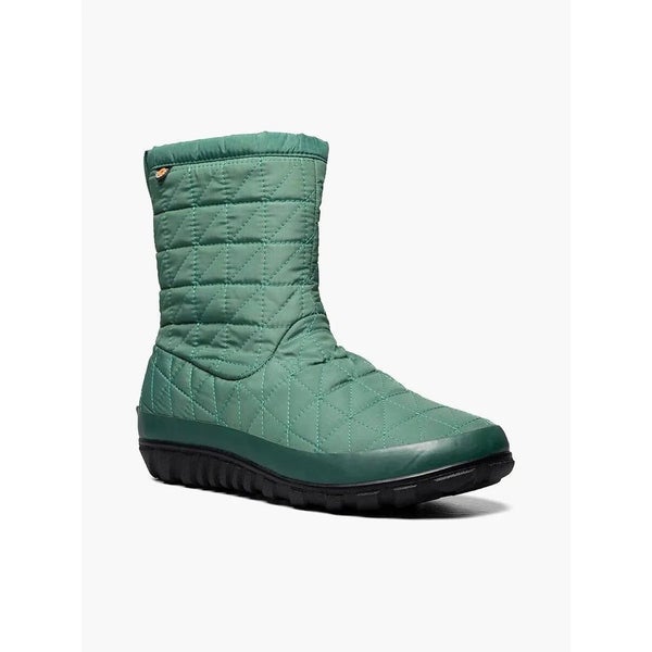 Bogs Snowday II Mid 72697-333 Women's US 9M Green Waterproof Winter Boot RHS3072