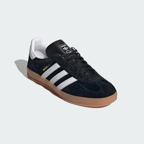 Adidas Gazelle H06259 Sneakers Mens US 11 Black White Suede Indoor Shoes RHS2924