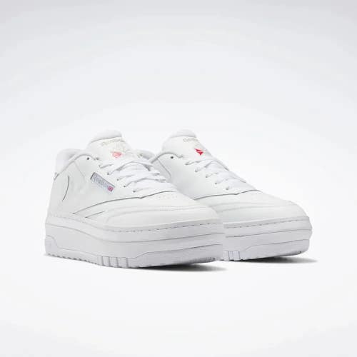 Reebok Club C Extra 100033501 Sneakers Women's 10B White Lifestyle Shoes RHS8357