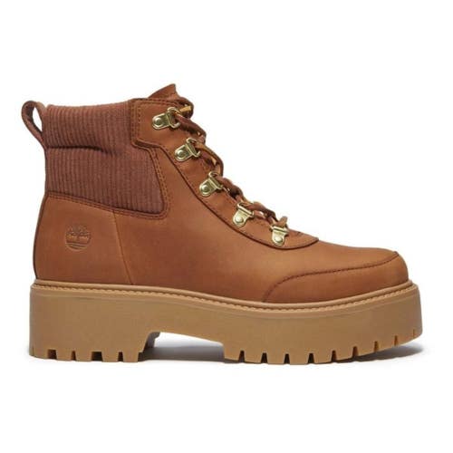 Timberland Stone Street TB0A42P8EM7 Womens 7.5 Brown Platform Hiker Boots MEW604
