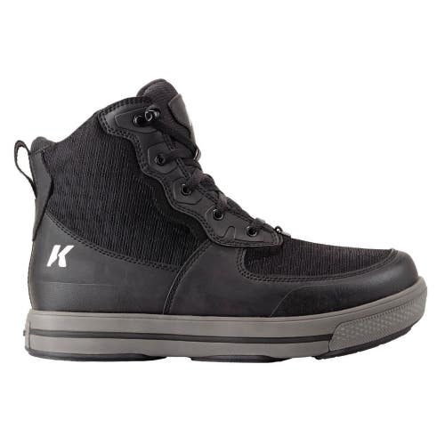 Korkers Stealth FB9200 Sneaker Men's Black Lace Up Round Toe Wading Boots LIQ515