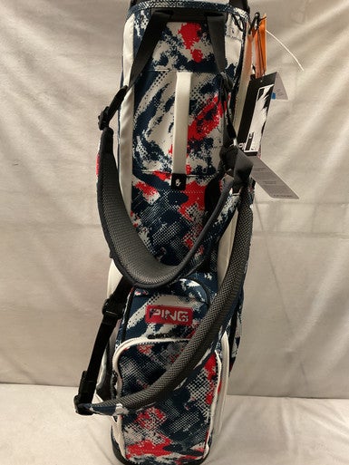 Used Ping HOOFER Mens Stand Bag Red 11490-S000272823