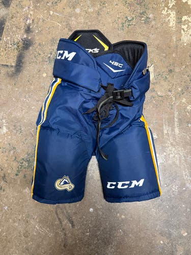 Blue Used Junior Medium CCM Tacks Hockey Pants Pro Stock