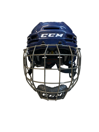 Used CCM FM 780 M Helmet Cage Combo Navy Blue MD 11706-S000376546