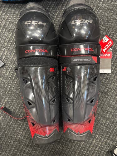 Senior CCM Control 15" Shin Pads (New)
