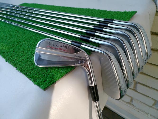 KIRKLAND Signature Tungsten Forged (4i-PW) Iron Set w/ ELEVATE 115g Stiff Shafts