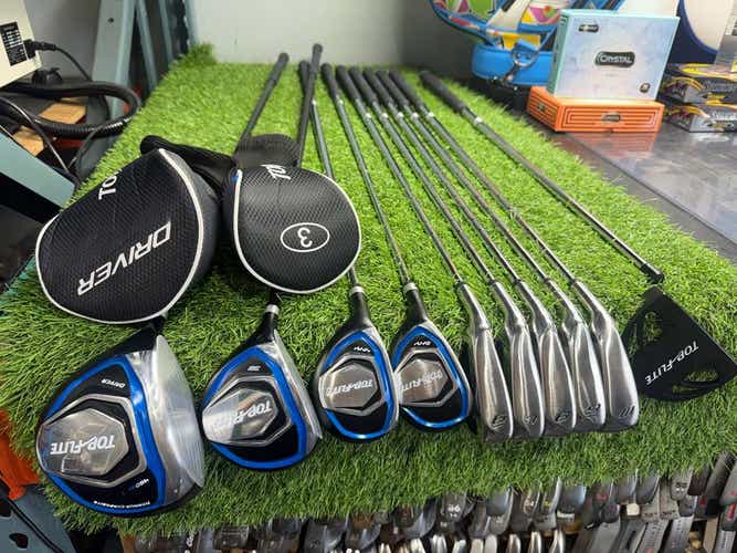 TOP FLITE - IRON SET 6-Pw +Driver +3Fw+4Hy+5Hy+Putter - Men's Flex - LH