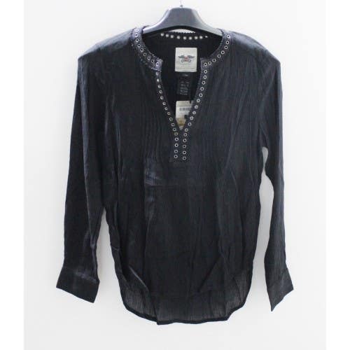 Harley-Davidson Grommet Neckline Crepe Shirt Size XS 96078-17VW/002S