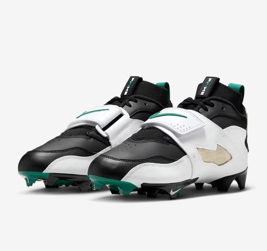 new men's 7.5 NIKE Diamond Turf Vapor Edge TD Football Cleats Emerald White Black hf5298 102
