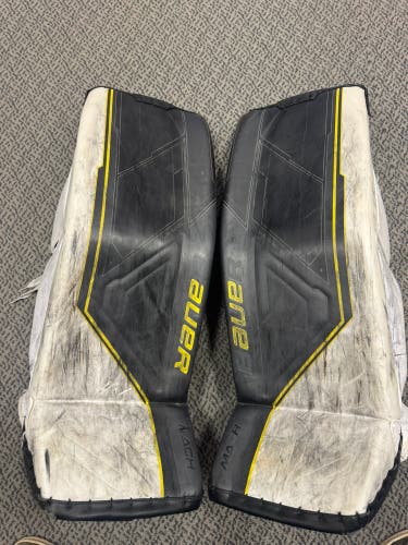 Medium (34+) Bauer Mach Goalie Leg Pads (Used)