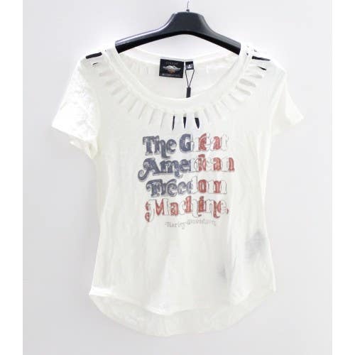 Harley-Davidson Braided Accent Americana Short Sleeve Tee Small 96205-18VW/000S
