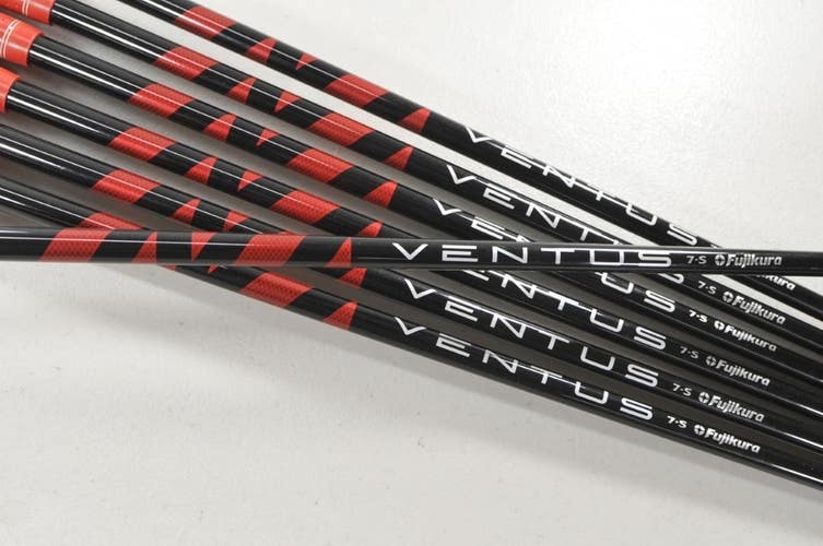 Fujikura Ventus Red 7 Stiff Flex 7pc Iron Shaft Set .370 Graphite # 217989