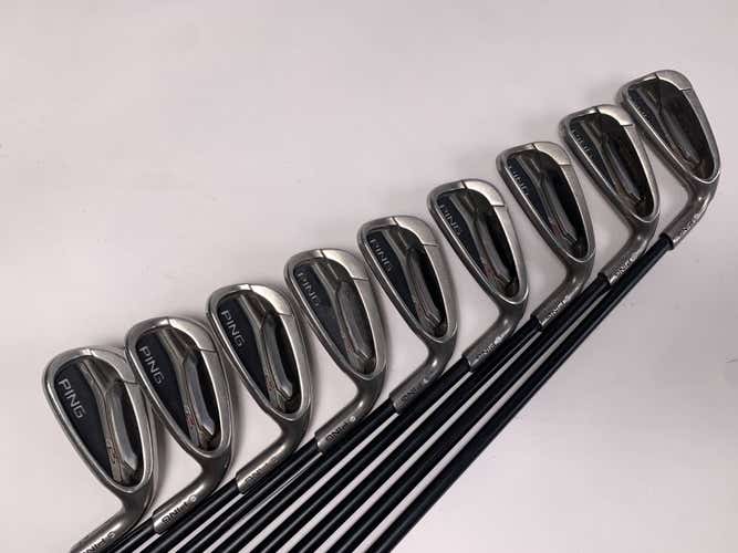 Ping G25 Iron Set 3-PW+AW White Dot 3* Up TFC 189 Stiff Graphite Mens RH