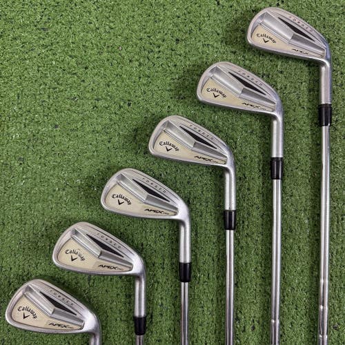 READ Callaway Apex Pro 2014 Iron Set 5-PW Forged KBS Tour-V 110g Stiff Flex