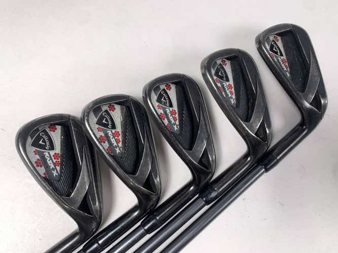 Callaway Razr X Black Iron Set 7-PW+AW 50g Ladies Graphite Womens RH +1"