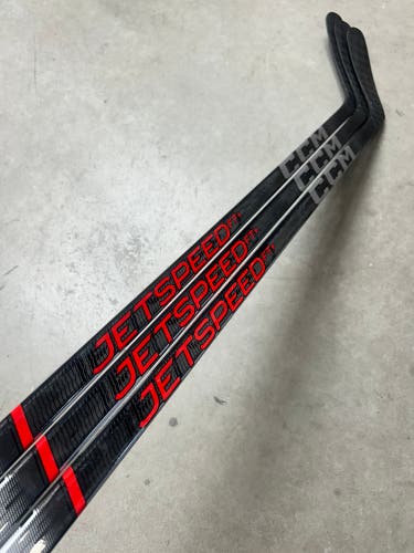 3 PACK 85 Flex P90 Senior CCM Jetspeed FT+ Pro Left Hand Hockey Stick Pro Stock
