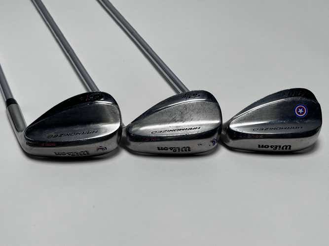 Wilson Harmonized Classic Wedge Set 50* 8 52* 8 56* 12 Wedge Steel Mens RH
