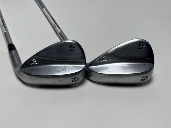 TaylorMade Milled Grind 4 Chrome Wedge Set 52* 9 | 56* 12 DG Tour Issue 115g RH