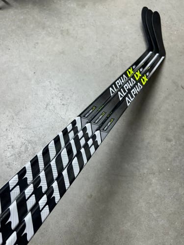 3 PACK 100 Flex P28 Senior Warrior Alpha LXT Left Hand Hockey Stick Pro Stock (New)