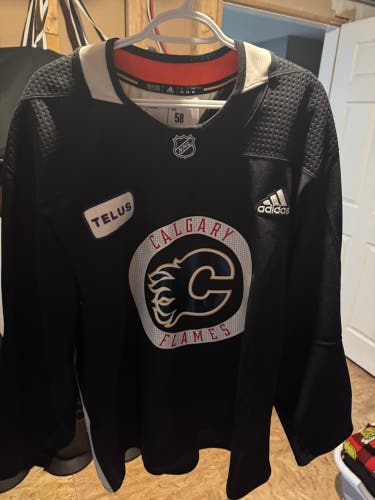 Black Size 58 Adidas Jersey (Used) Calgary flames