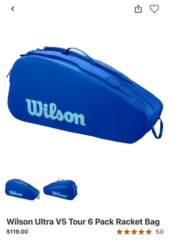 Wilson Tennis Bag Ultra V5 2025 (Used)