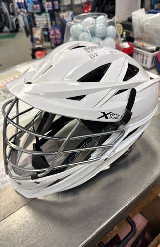 Used Cascade XRS PRO player lacrosse lax White Helmet adult senior SR