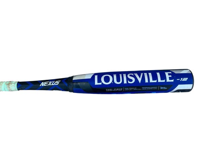 Blue 2022 Louisville Slugger Nexus Composite Bat (-12) Composite 16 oz 28" (Used)