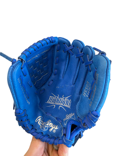 Used Rawlings HIGHLIGHT 9.5 IN BB/SB Glove RH Throw Royal Blue 9 1/2" 11682-S000132101