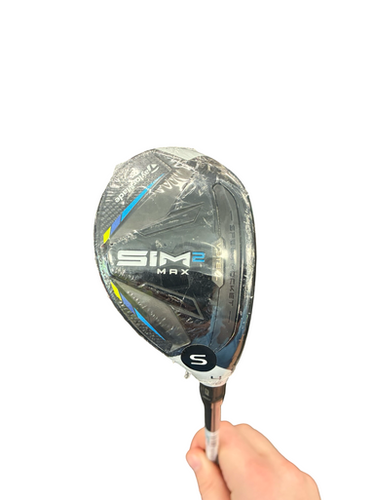 Used Taylormade SIM MAX 2 Mens Hybrid Club RH 4 Hybrid 11682-S000132039