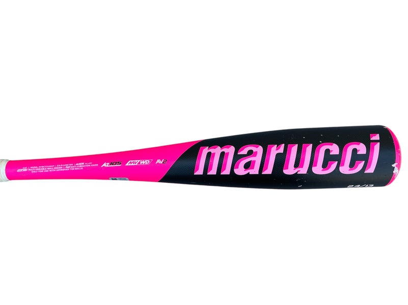 Pink 2022 Marucci CAT Alloy Bat USABat Certified (-11) Alloy 13 oz 24" (Used)