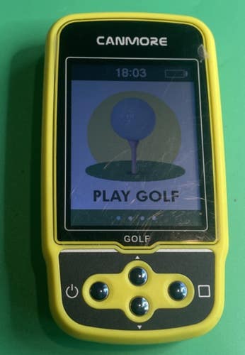 CANMORE GOLF HANDHELD GPS YELLOW *TESTED*