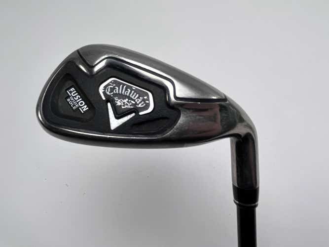 Callaway Fusion Wide Sole Pitching Wedge PW 75g Regular Graphite Mens RH