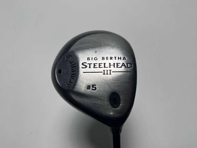 Callaway Steelhead III 5 Fairway Wood 18* System III Regular Graphite Mens RH