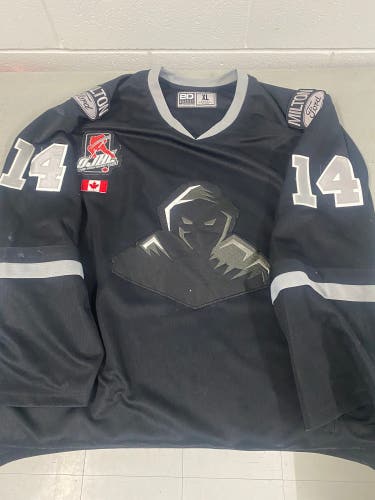 Milton Menace jersey #14 OJHL JrA