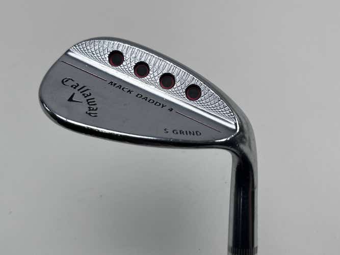 Callaway Mack Daddy 4 Chrome Wedge 56* 10 Bounce S-Grind S200 115g Steel Mens RH