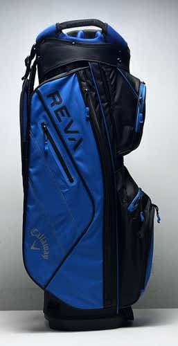 Callaway REVA Ladies Cart Bag Blue 14-Way Divide Single Strap Golf Bag