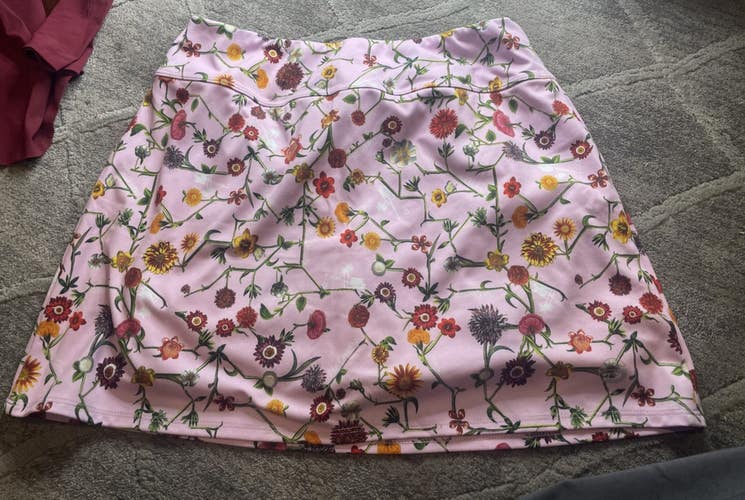 Foray Golf Skort Womens M Connect Floral Circle Skirt Pockets 4-Way Stretch