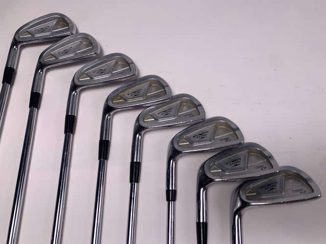 LEFTY Mizuno T-Zoid EZ Comp Iron Set 3-PW True Temper Sensicore Stiff LH +1/2"