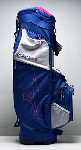 Mizino LW-C "Project Zero" Cart Bag Blue 7-Way Divide Single Strap Golf Bag