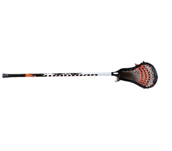 Warrior Torch Men’s Lacrosse Stick Complete Black Orange White Attack Midfielder