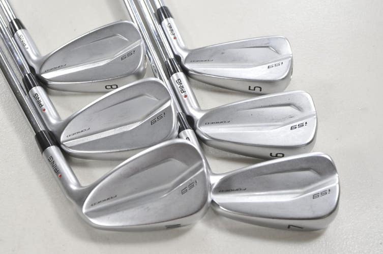 Ping i59 5-W Iron Set X-Stiff Flex Red Dot Right Oban CT-115 Steel # 213107