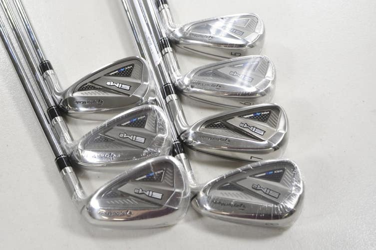 TaylorMade SIM2 Max 5-PW,AW Iron Set Stiff Flex Right KBS MAX MT Steel # 218178