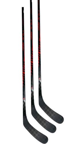 (3-Pack) New Senior Red LH Bauer Pulse, 77 Flex, Polischuk Curve (P86)
