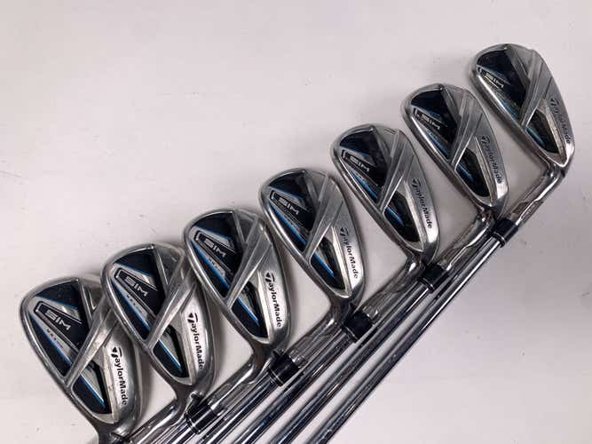 TaylorMade SIM MAX Iron Set 5-PW+AW KBS Max 85g Regular Steel Mens RH