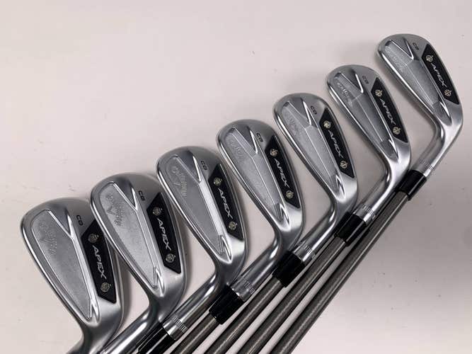 Callaway Apex CB 24 Iron Set 5-PW+GW AeroTech Steel Fiber i95 CW Stiff RH