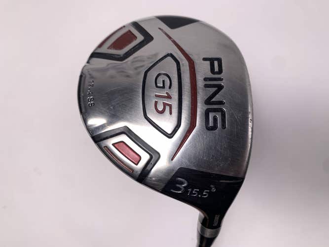 Ping G15 3 Fairway Wood 15.5* Aldila Serrano 75g Stiff Graphite Mens RH