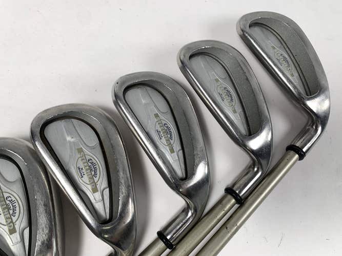 Callaway X-14 Iron Set 4-PW Steelhead X-14 Gems Ladies RH Undersize Grips