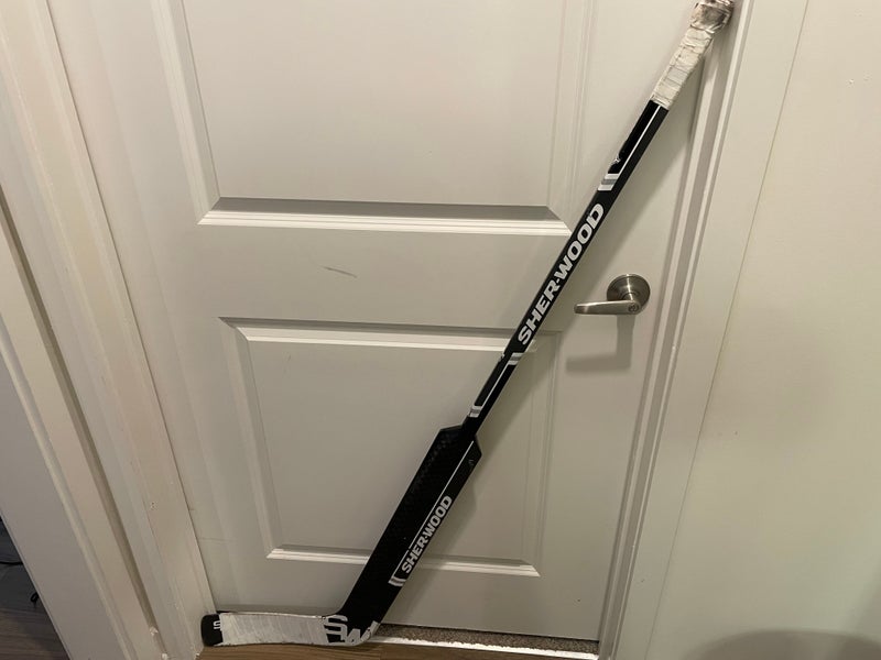 Senior Sher-Wood BPM 120 Full Right Goalie Stick 25" Paddle (Used)