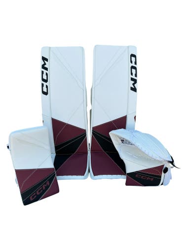 CCM AXIS 2 Pro Stock Goalie Pads and Glove Set PROSVETOV COYOTES  35+2 (New) 7781
